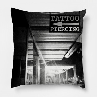 tattoo shop on main street Pillow