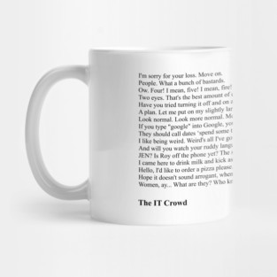 The IT Crowd Quotes Mug
