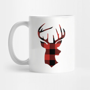 Red Flannel Deer Hunting Buck Hunter Mug