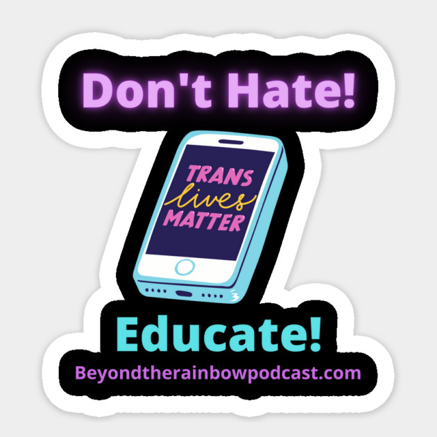 Don't Hate Sticker by Rainbowcrimes