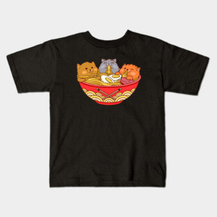 Ramen and cats Kids T-Shirt