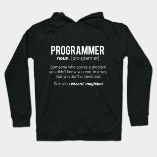 Funny Programmer Meaning Design - Programmer Noun Defintion Hoodie