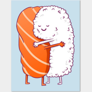 Sushi Hug Posters and Art