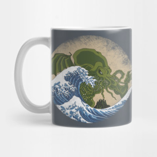 Hokusai Cthulhu Mug
