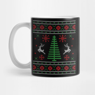 Knitted Pattern Ugly Christmas Sweater Mug
