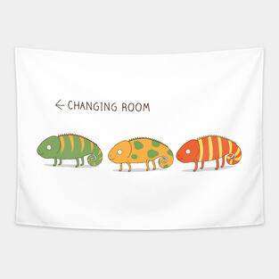 Changing chameleon Tapestry