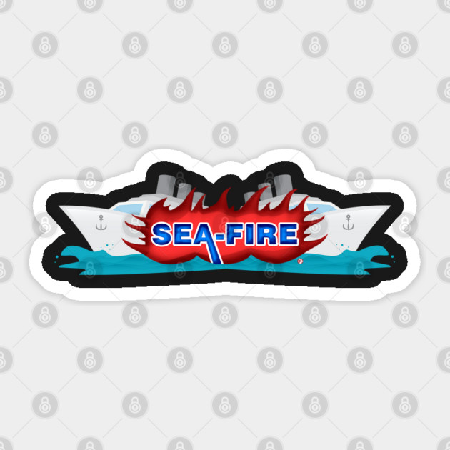 Sea- Fire 1 Sticker by Joaddo