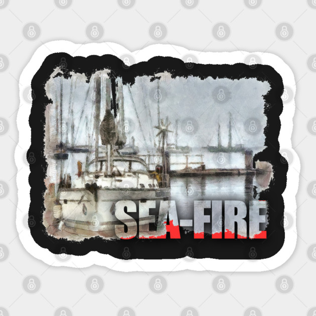 Sea-Fire 2 Sticker by Joaddo