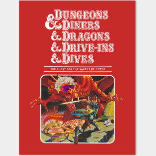 Dungeons & Diners & Dragons & Drive-ins & Dives Posters and Art