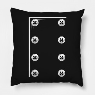 Chef Jacket Buttons Pillow