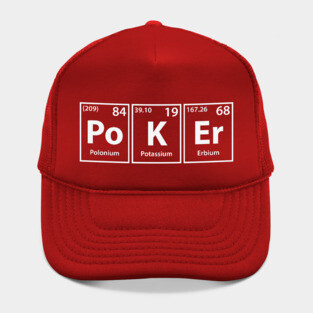 Poker (Po-K-Er) Periodic Elements Spelling Hat