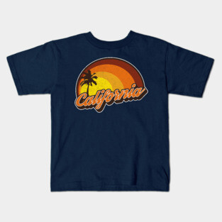 California Sunset Vintage Style Kids T-Shirt