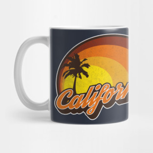 California Sunset Vintage Style Mug
