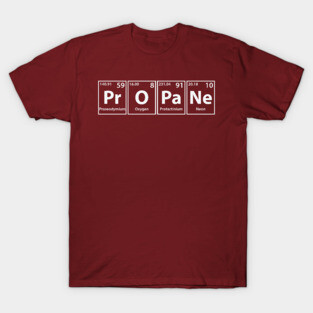 Propane (Pr-O-Pa-Ne) Periodic Elements Spelling T-Shirt