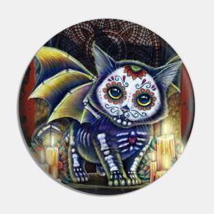 Kitty Of The Dead Pin
