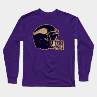 80's Vikings Helmet [Vintage Distressed] Long Sleeve T-Shirt