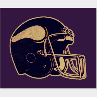 80's Vikings Helmet [Vintage Distressed] Posters and Art