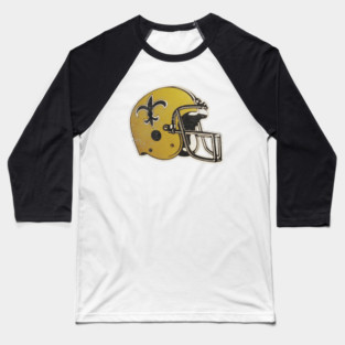 80's Saints Helmet [Vintage Distressed] Baseball T-Shirt