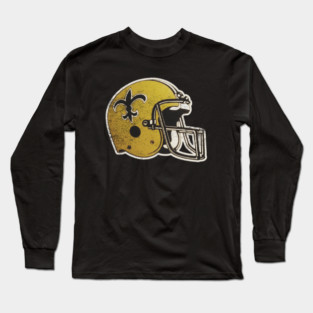 80's Saints Helmet [Vintage Distressed] Long Sleeve T-Shirt