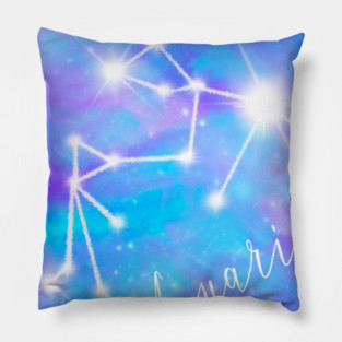 Aquarius zodiac sign Pillow