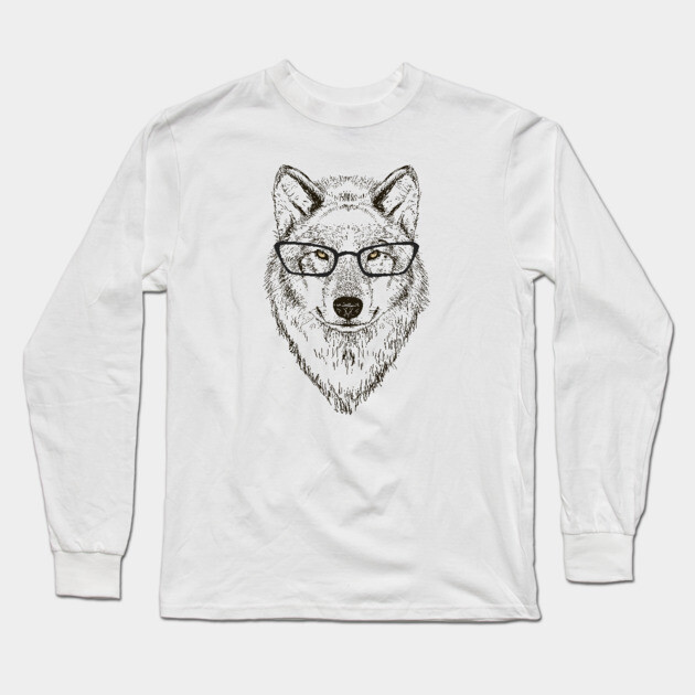 Wolf Long Sleeve T-Shirt by EveFarb