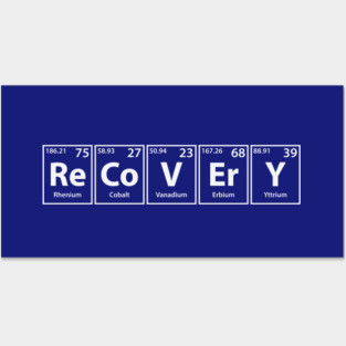 Recovery (Re-Co-V-Er-Y) Periodic Elements Spelling Posters and Art