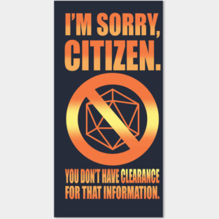 No Clearance Citizen Posters and Art