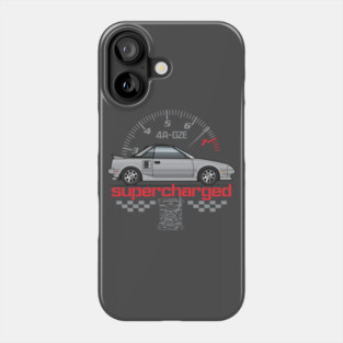 Supercharged-Silver Phone Case