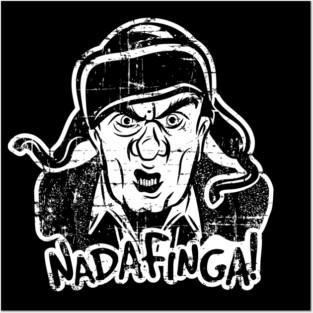 Christmas Story Nadafinga! (white print) Posters and Art