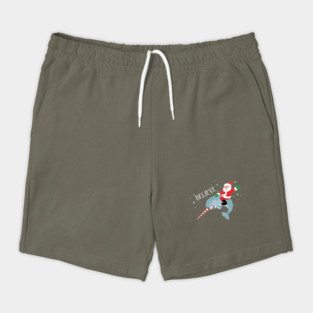 Believe: Santa Riding Narwhal Shorts