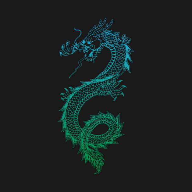 Awesome Asian Dragon TShirt by Nonstop Shirts