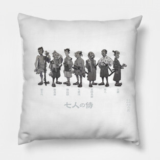 Seven Samurai (BW) Pillow