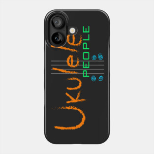 Ukulele People (orange) Phone Case