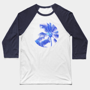 Blue Palm Trees in a Perfect Sky Baseball T-Shirt