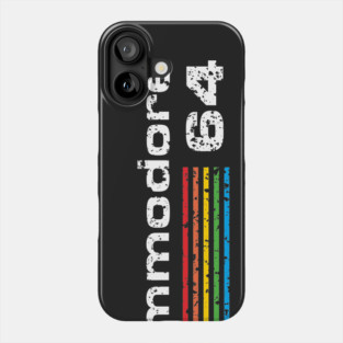 Commodore 64 Retro Computer distressed Phone Case