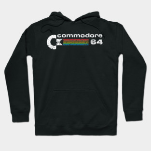 Commodore 64 Retro Computer distressed Hoodie