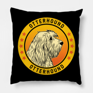Otterhound Dog Portrait Pillow