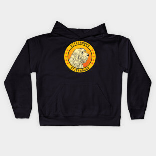 Otterhound Dog Portrait Kids Hoodie