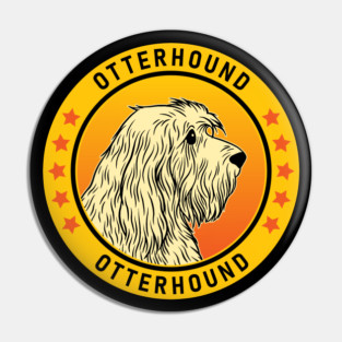Otterhound Dog Portrait Pin