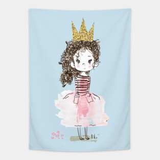 Curly Queen Tapestry