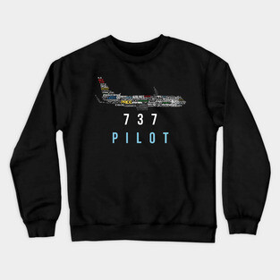 Boeing 737 Pilot Crewneck Sweatshirt
