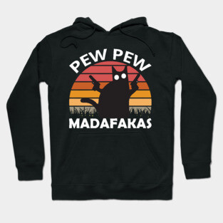 Pew Pew Cat Gaming Cat Hoodie