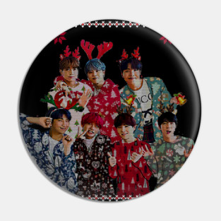 Army BTS Christmas  - Ugly sweater Christmas funny Tee Pin