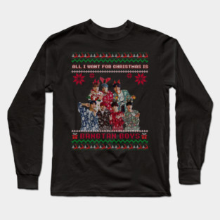 Army BTS Christmas  - Ugly sweater Christmas funny Tee Long Sleeve T-Shirt