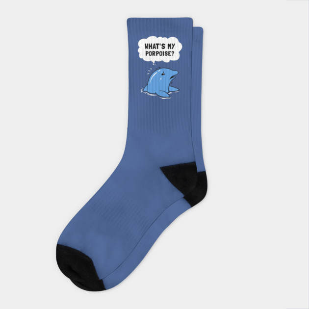 What's My Porpoise? Socks by dumbshirts
