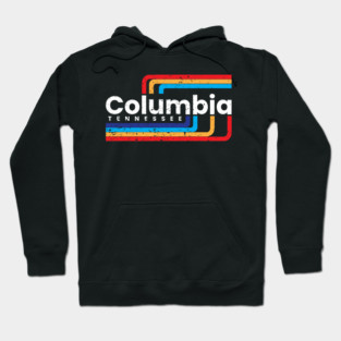 Columbia Tennessee TN Mule Capital of the World Main Street Square USA TN Retro Vintage Hoodie