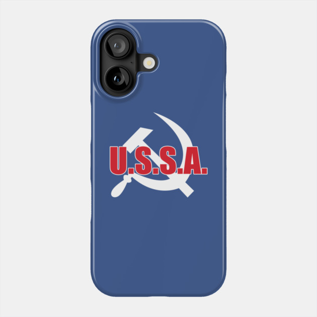 U.S.S.A. Phone Case by dumbshirts