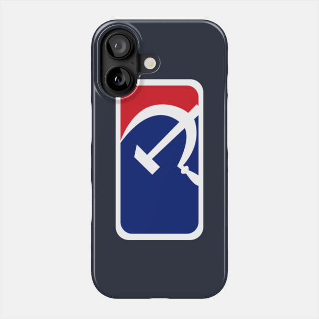 Hammer Sickle Baseball Phone Case by dumbshirts