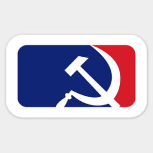 Hammer Sickle Baseball Magnet
