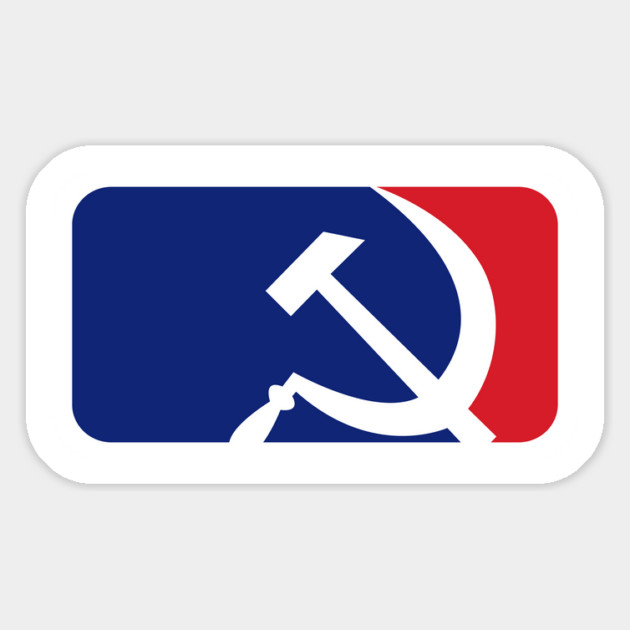 Hammer Sickle Baseball Magnet by dumbshirts